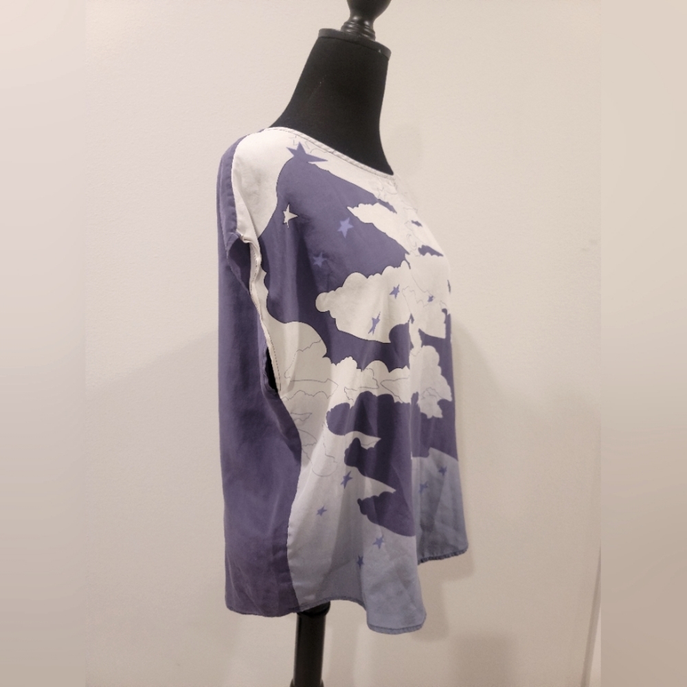 cAbi Celestial Dolman Sleeve Silk Blouse Size M - Picture 2 of 4